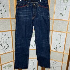 SEAN JOHN Mens Jean Size 34” X 33” Blue Baggy Wide Leg Hip Hop Vintage